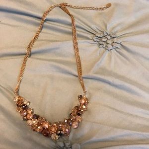 Ali Kahn NewYork crystal beaded cluster necklace